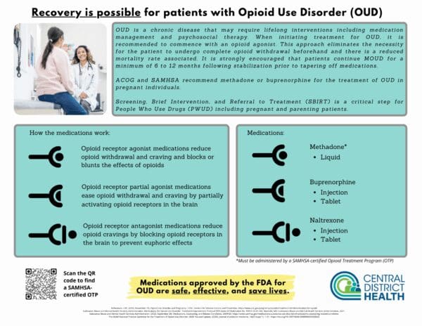 MOUD Information Flyer for Prescribing Medical Providers
