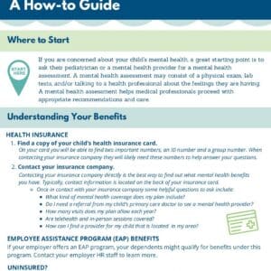 Seeking Mental Health Help: A How to Guide