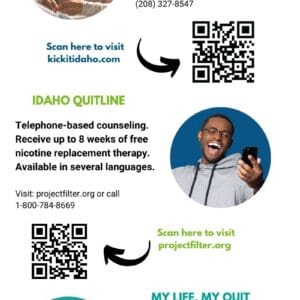 Flyer: KICK! Your Cravings Cessation (English & Spanish)
